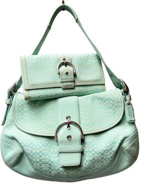 Coach Soho Bag Seafoam Blue f06808  + Wallet